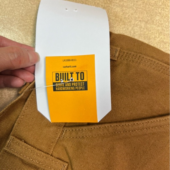 Carhartt Loose Fit Washed Duck Flannel-lined Utility Work Pant Size 40 x 32 - Picture 5 of 12